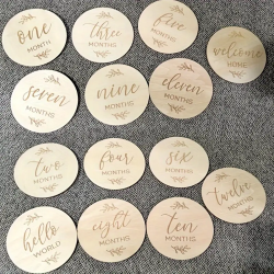 Milestone Cards - Premium Photography Props For Babys First Year Growth, Pregnancy Journey, And Milestone Announcements