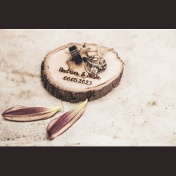 Wooden ring disc holder