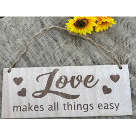 Love makes all things easy