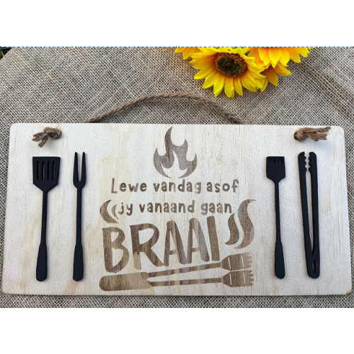 Lewe vandag as of jy vannaand gaan braai